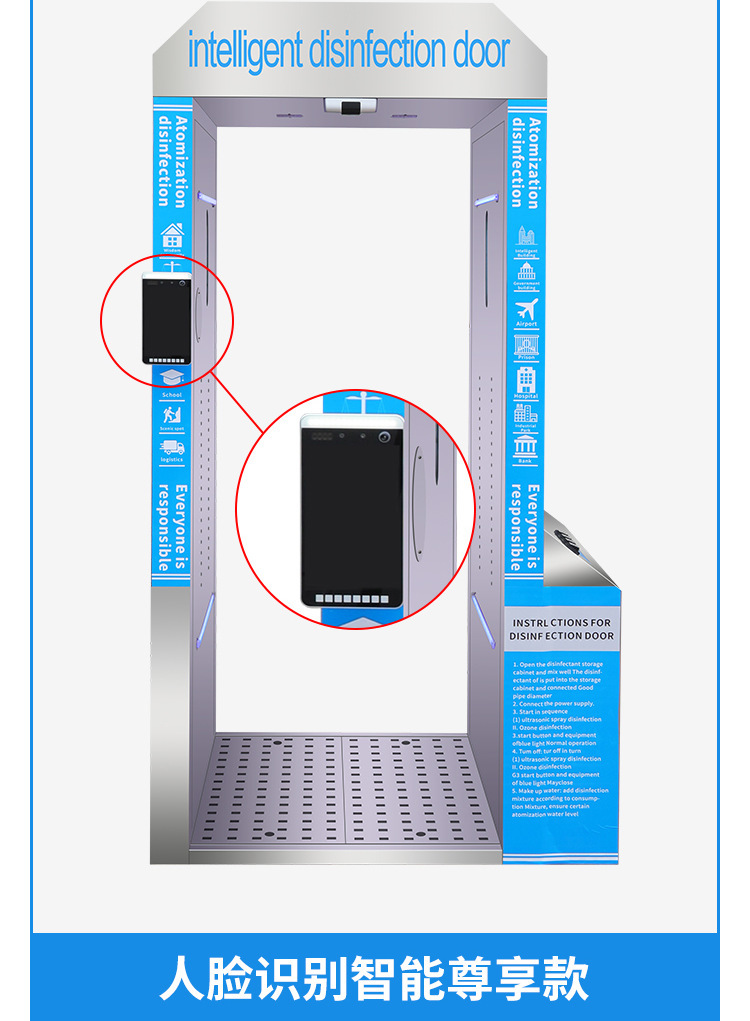 智能人員消毒通道