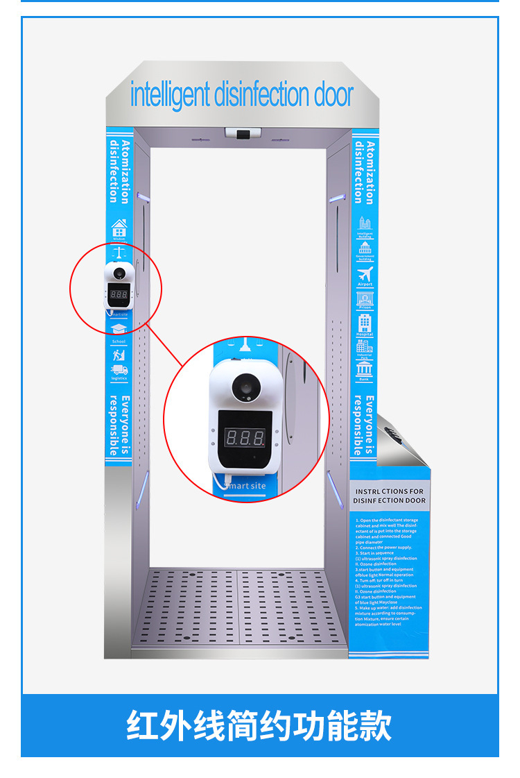 智能人員消毒通道